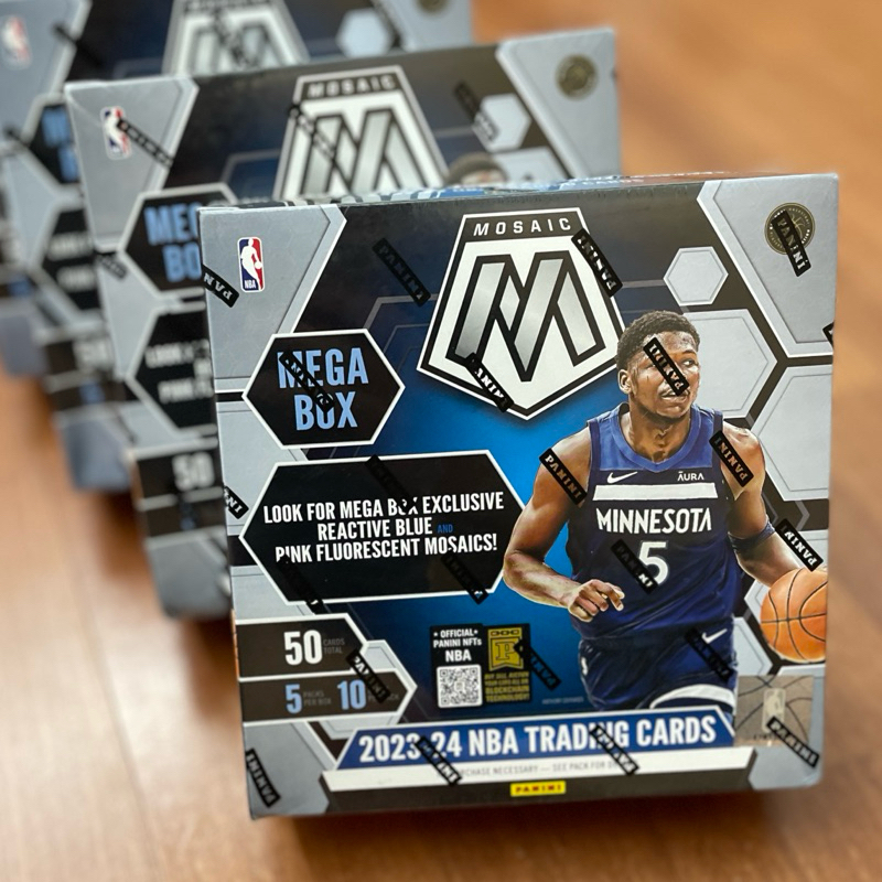 順序出貨 202324 Panini NBA Mosaic Mega Box 藍粉 50入 抽Micro Mosaic 蝦皮購物