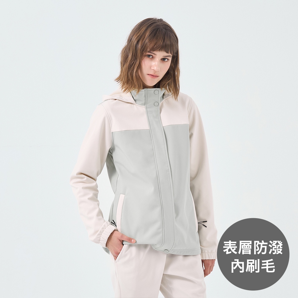 GIORDANO 女裝拼接連帽軟殼外套【三色任選】13374603 | 蝦皮購物