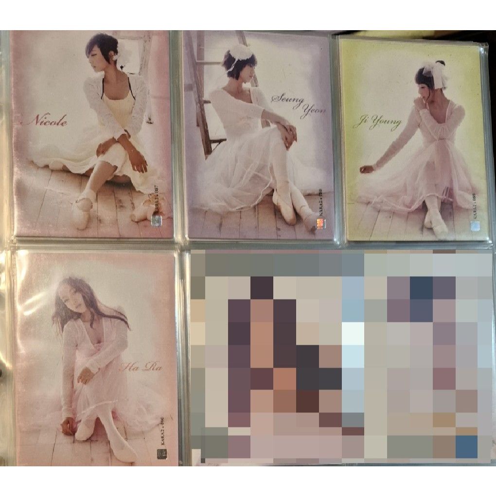 KARA 奎利 昇延 妮可 荷拉 知英 Star Collection Card 卡包 K-POP 卡片 韓 禮服 白 | 蝦皮購物
