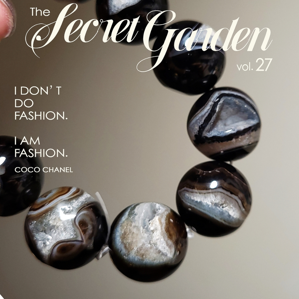 0606169  天然瑪瑙水晶共生月型 0606169 天然瑪瑙水晶共生月型