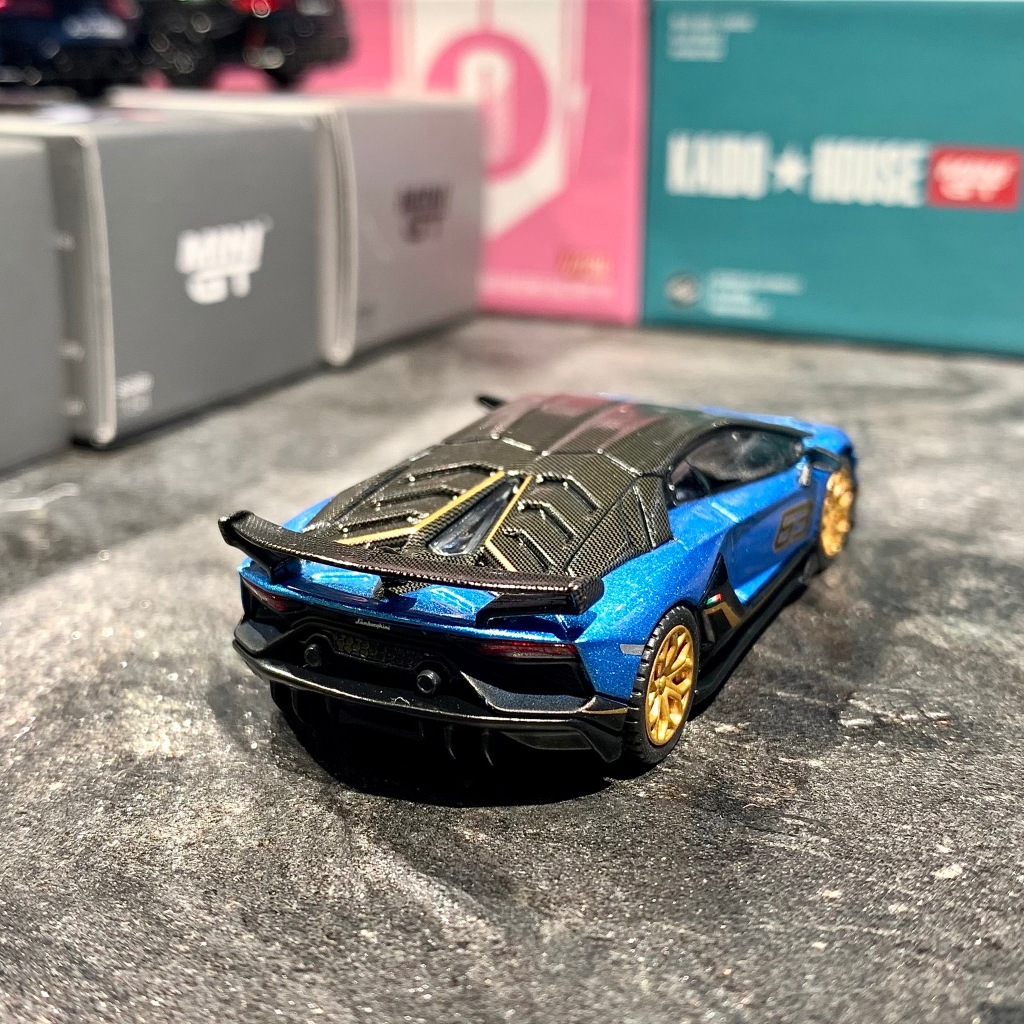 免運 現貨 MINI GT Lamborghini Aventador SVJ 63 藍寶堅尼 784 模型車 | 蝦皮購物