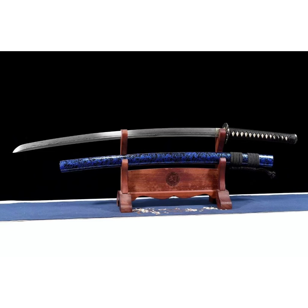 花紋鋼小烏丸「夕影武士」 模造刀 模擬刀 日本刀 居合刀 刀装具