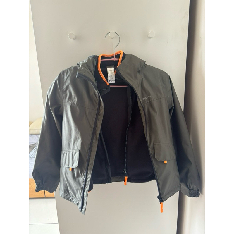 迪卡儂 QUECHUA 兒童 三合一 防水保暖外套 130cm | 蝦皮購物