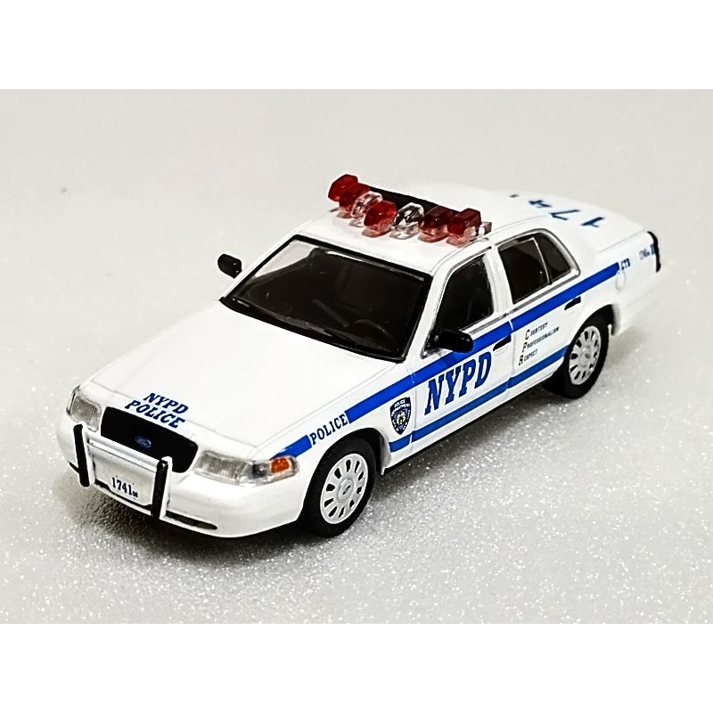 596 Model 1/64 Ford Crown Victoria - Unmarked Black 緊急車両