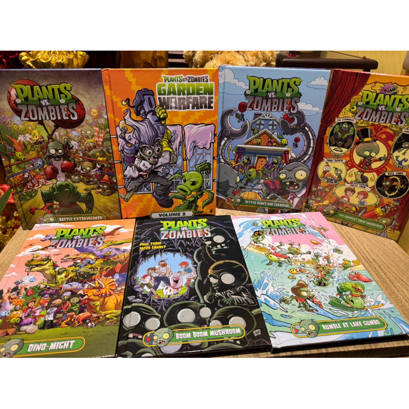 🔥現貨🔥植物大戰殭屍Plants vs. Zombies 兒童漫畫書精裝7冊英文