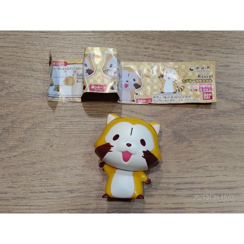 萬代 小浣熊 環保扭蛋 已組裝 puchi rascal | 蝦皮購物