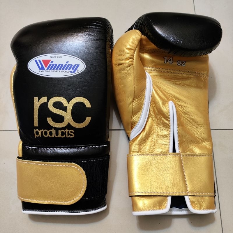 Winning rsc productsコラボグローブ 14 ゴールド 全新日本Winning RSC聯名款真皮拳擊手套金色14OZ | 蝦皮購物
