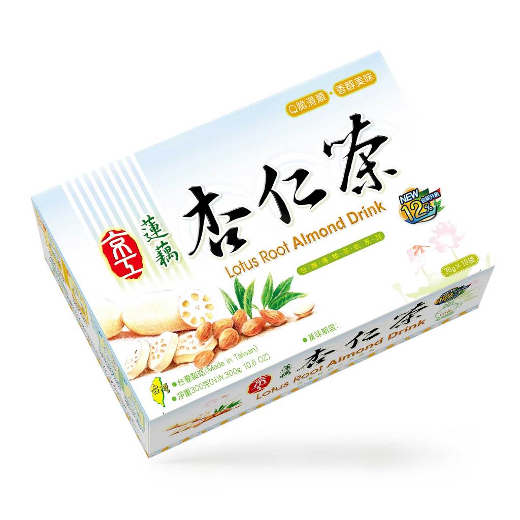京工 減糖蓮藕杏仁茶-全新升級 杏仁茶 10入/1盒 奶素杏仁粉 黑芝麻糊 薑母茶 隨身包 沖泡飲品 美食 伴手禮 | 蝦皮購物