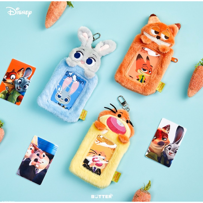 現貨）zootopia x BUTTER聯名偶像小卡卡套 眼罩 #動物方程市 #樹懶零錢包 #尼克 #狐狸 nick | 蝦皮購物