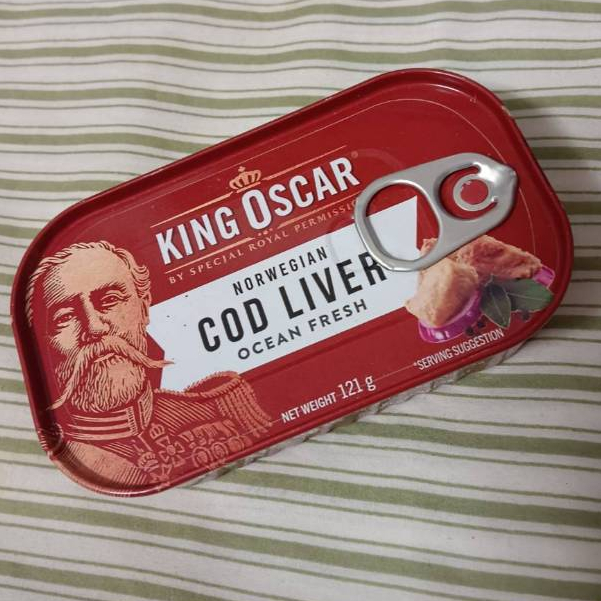 🌊挪威進口 King Oscar鱈魚肝罐頭 奧斯卡國王 鱈魚嫩肝 鱈魚肝 121g 嫩肝 cod liver | 蝦皮購物