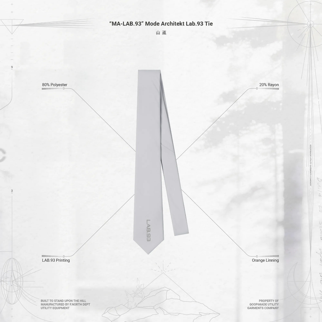 GOOPi “MA-LAB.93” Mode Architekt Lab.93 Tie 孤僻 GOOPiMADE | 蝦皮購物