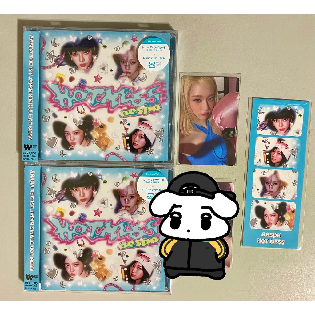 aespa 1st Japan Single Hot Mess Poster&Hot Mess Ver.日專B賞