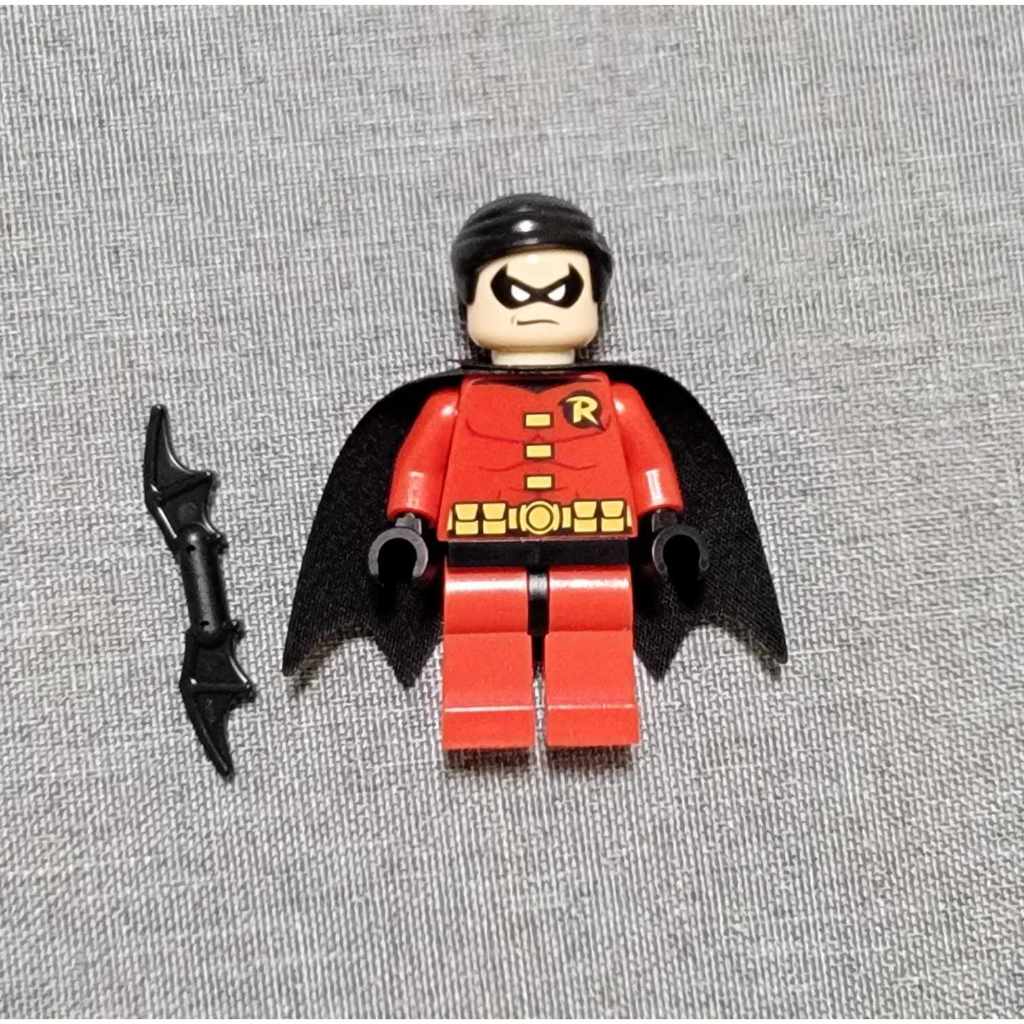 全新已組裝 LEGO 樂高 6860 DC 超級英雄 蝙蝠俠 羅賓 ROBIN 黑披風 附武器 | 蝦皮購物