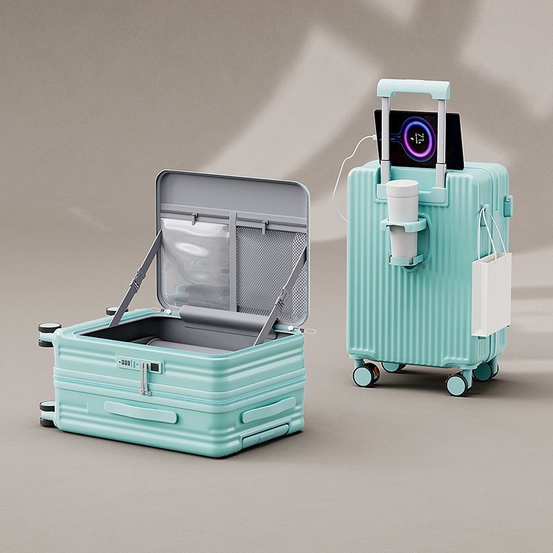 側開蓋旅行箱 USB充電拉桿箱 多功能行李箱 28寸旅行箱 20寸登機箱 密碼箱 拉鏈箱 結實耐用 26寸托運箱 行旅箱 | 蝦皮購物