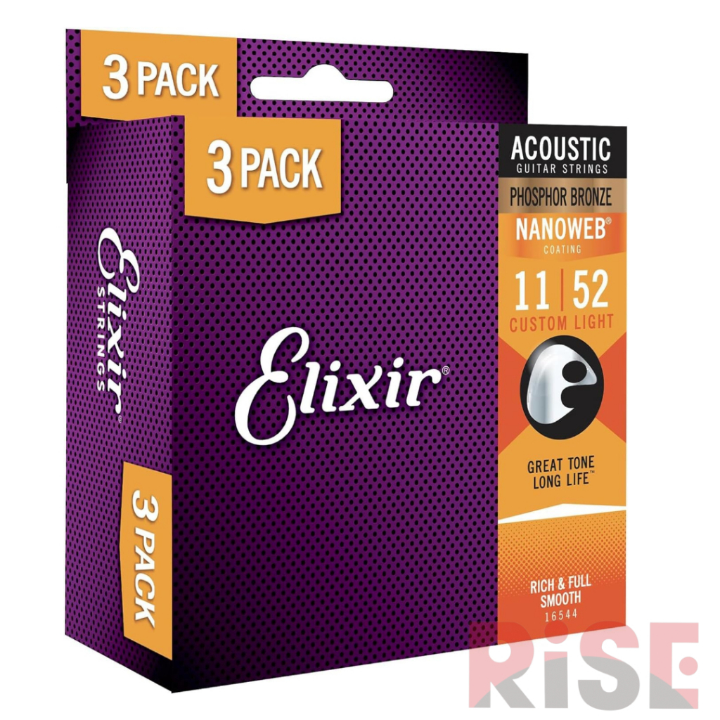 Elixir 11-52 Nanowab 磷青銅 紅銅 三包裝 木吉他弦 包覆弦 16544【又昇樂器.音響】 | 蝦皮購物