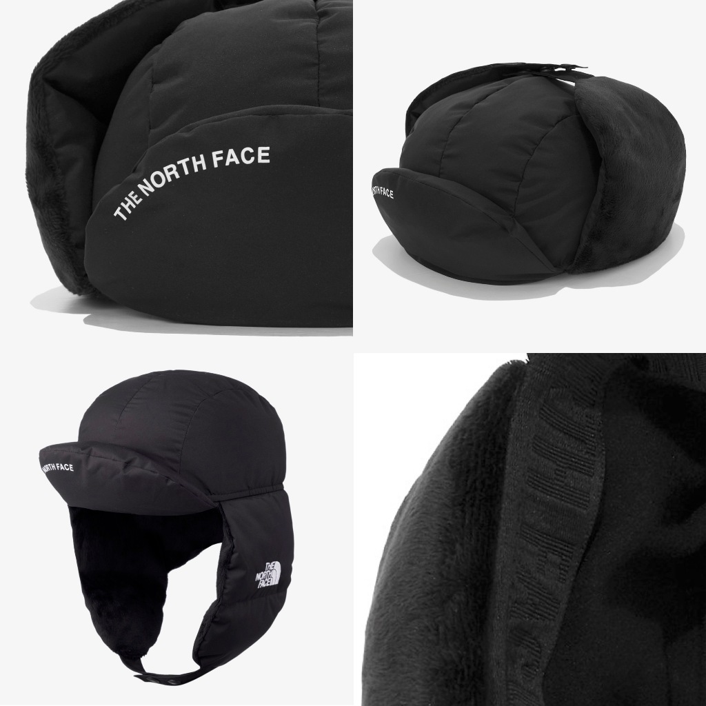 山森𝟯𝟰 ㋡ 現貨韓國限定The North Face 白標保暖飛行帽黑色北