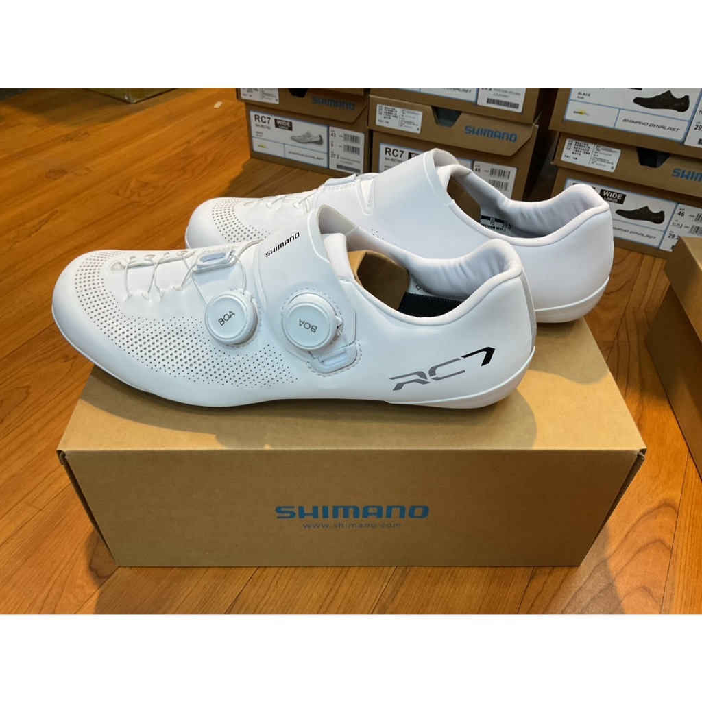 佶昇動輪車-新款SHIMANO 寬版 SH-RC703 白色公路車鞋/卡鞋 (免運) 公路車鞋/自行車鞋/單車鞋 | 蝦皮購物