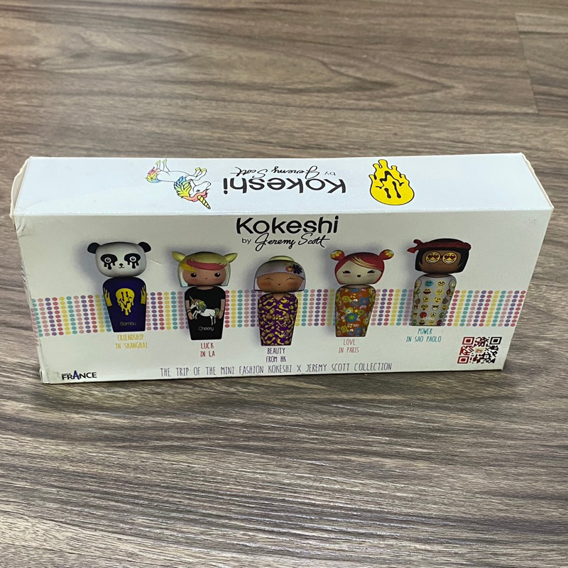 全新Kokeshi 娃娃香水禮品套裝組5ml (5瓶）Jeremy Scott 時裝設計師