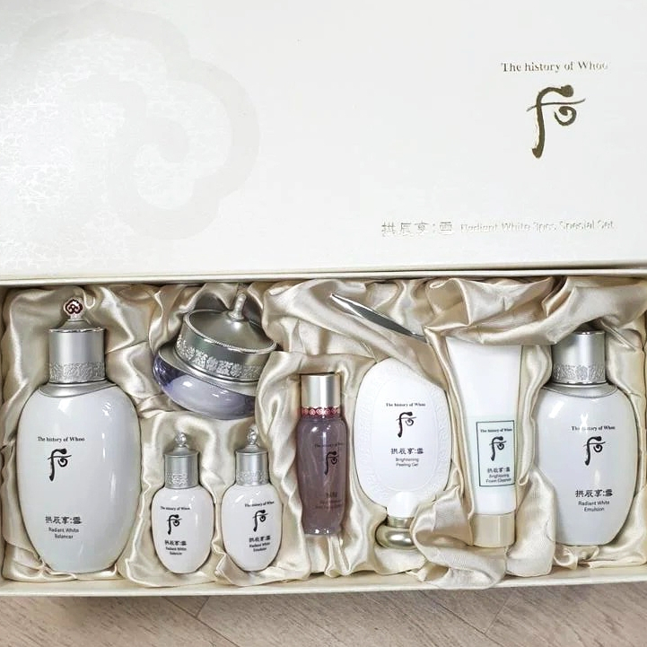 🐾花甲E姊🐾貨在台🐾 WHOO 后拱辰享雪美白水乳套盒雪白美肌禮盒化妝水