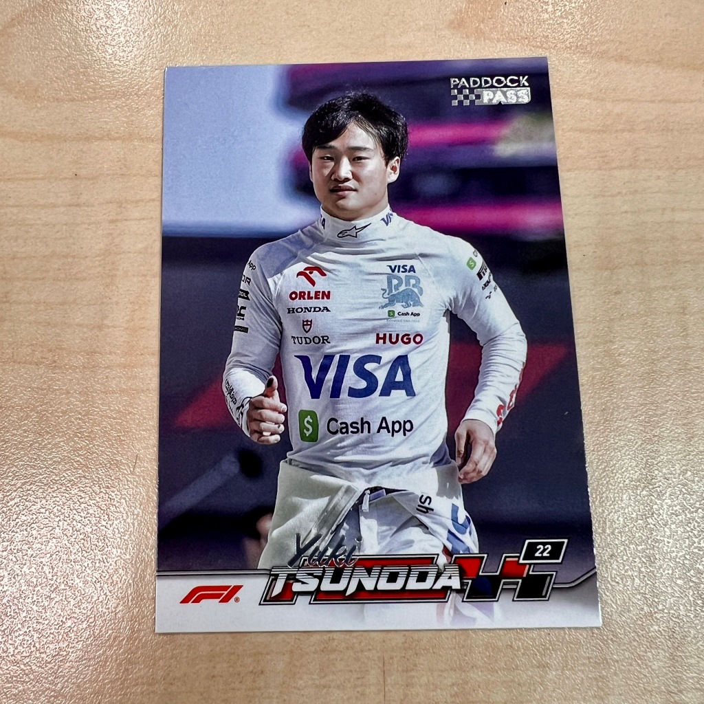 Yuki Tsunoda 角田裕毅Topps F1 賽車卡| 蝦皮購物
