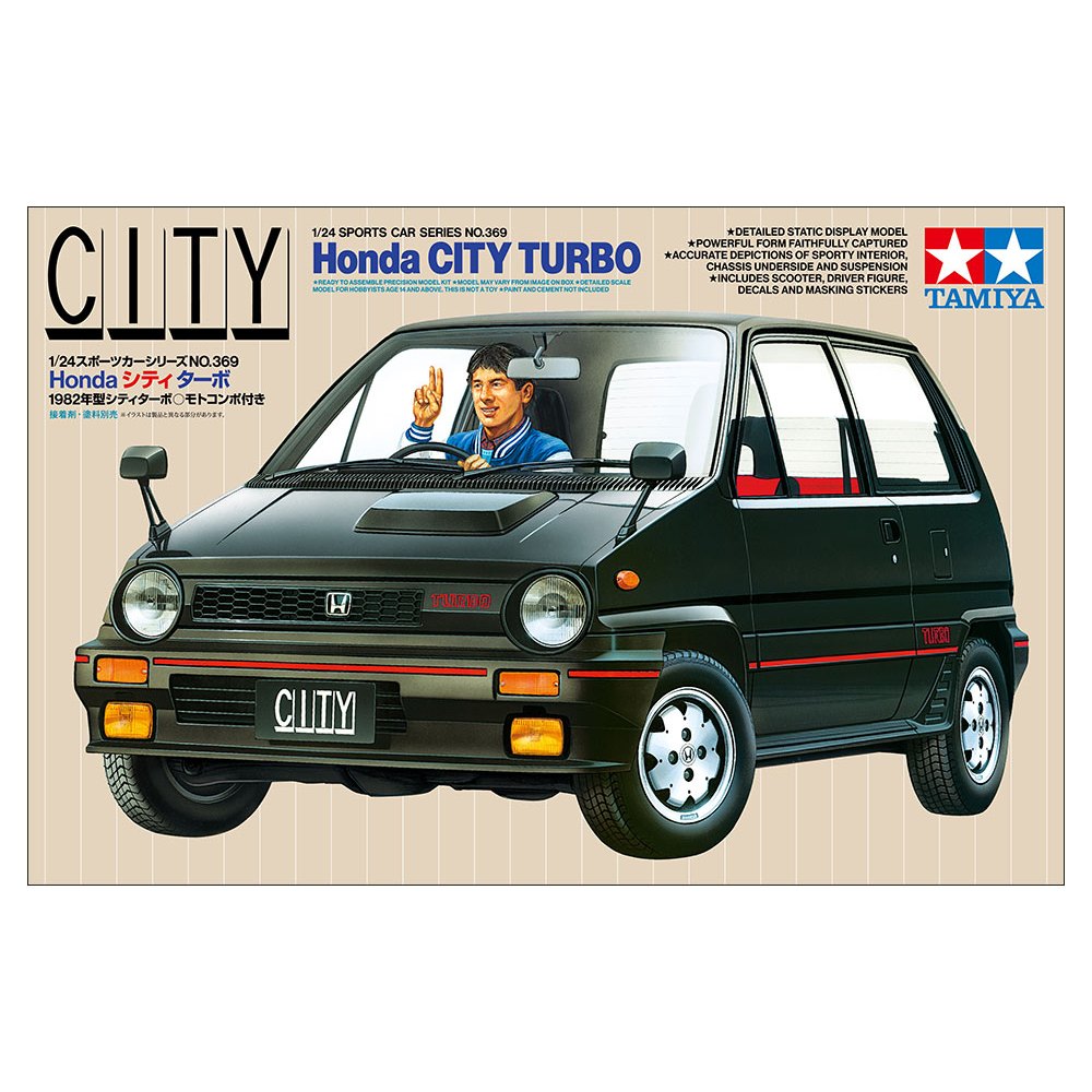 Tamiya 1/24 Honda City Turbo - Kit Modellismo In Plastica EDIZIONE LIMITATA TAM24369