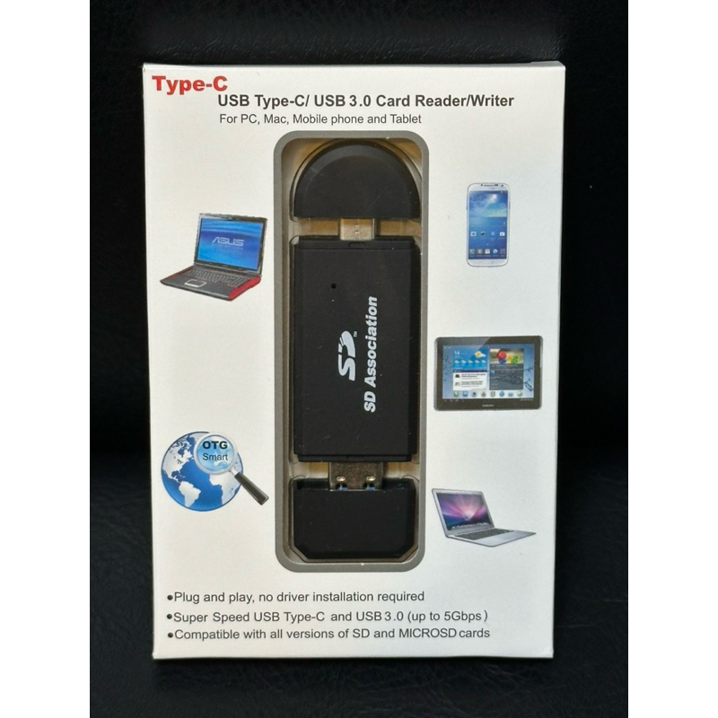 Type-C USB Type-C/ USB 3.0 Card Reader/Writer 讀卡器（全新） | 蝦皮購物