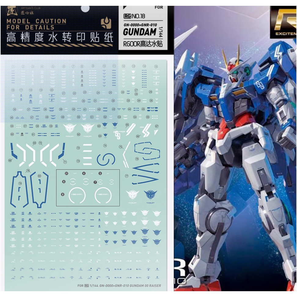 (大鳥叔叔模型) 匠心社 水貼 水貼紙 RG18 RG 18 OO RAISER 強化模組 | 蝦皮購物