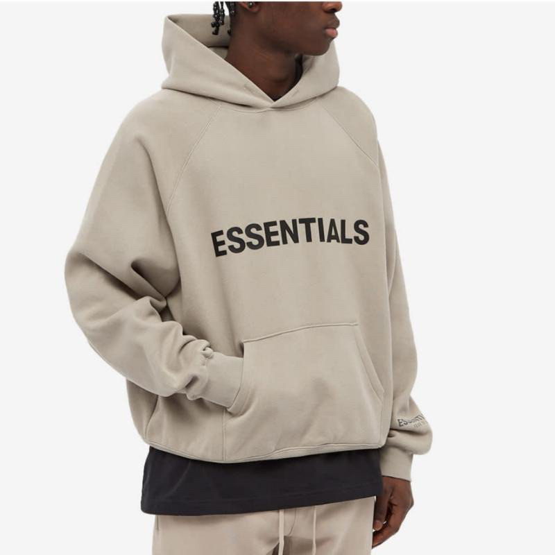 全新Essentials 連帽上衣 奶茶色S M L XL | 蝦皮購物
