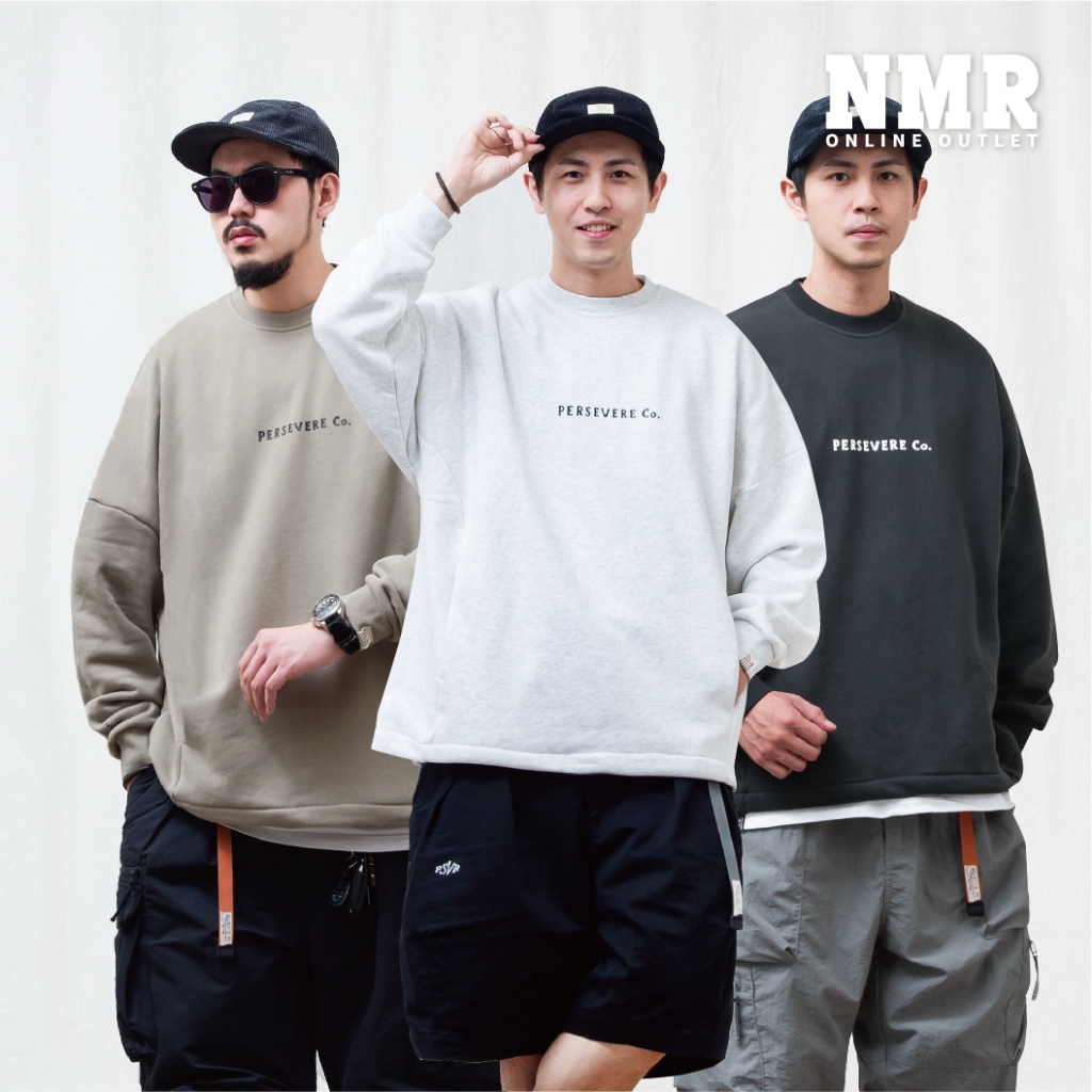 PERSEVER 大學T 24 A/W Brand Logo Classic Washed Sweat shirt | 蝦皮購物