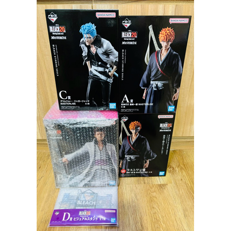 LEO》一番賞BLEACH 死神20週年A賞黑崎一護B賞藍染C賞葛力姆喬D賞立牌