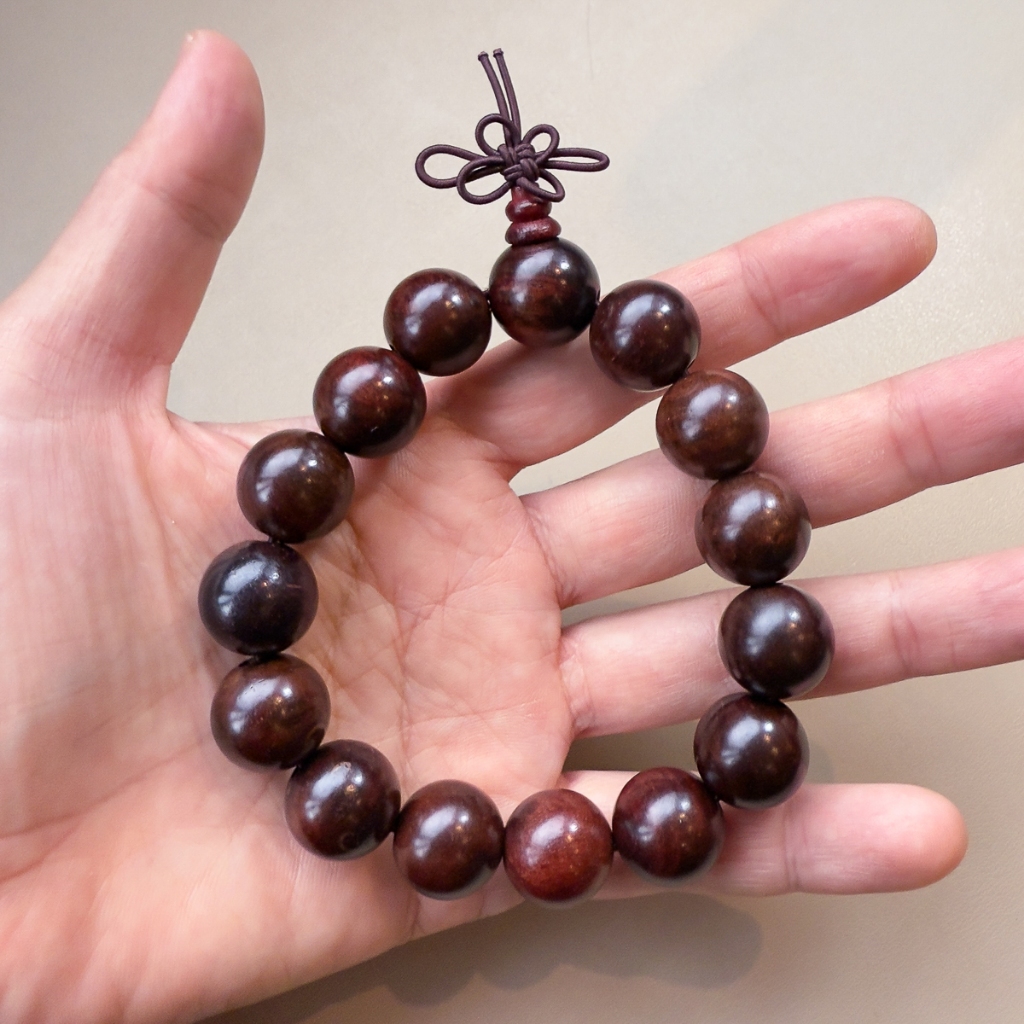[異品軒]天然木 酸枝 酸枝手珠 酸枝手串15.5MM | 蝦皮購物