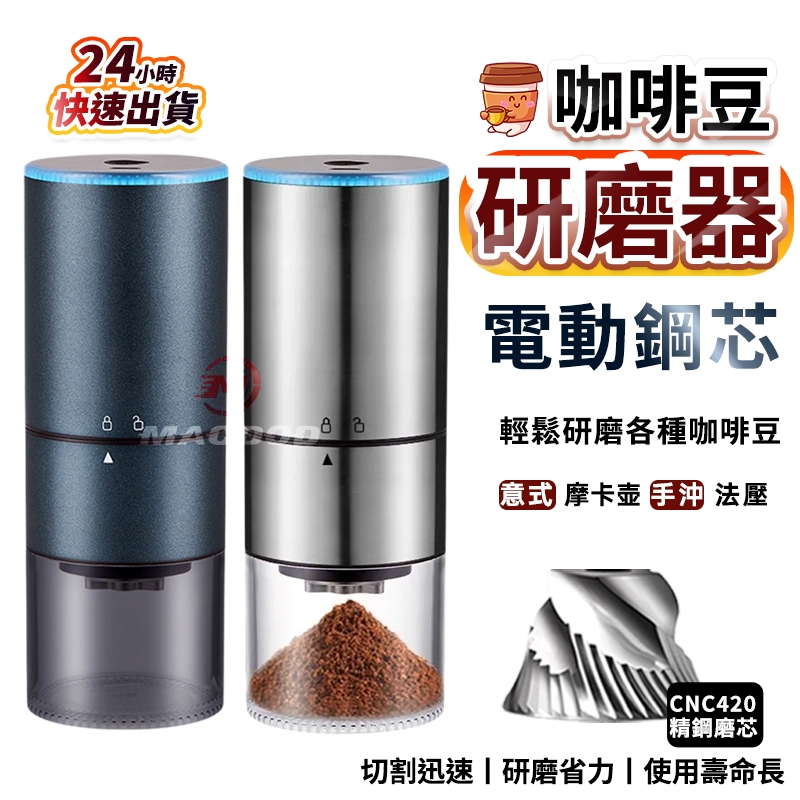 【台灣現貨】USB充電磨豆機 電動便攜式咖啡豆研磨機 小型磨粉機 家用磨豆機 咖啡磨粉一體機 靜音磨豆器 手沖咖啡必備 | 蝦皮購物
