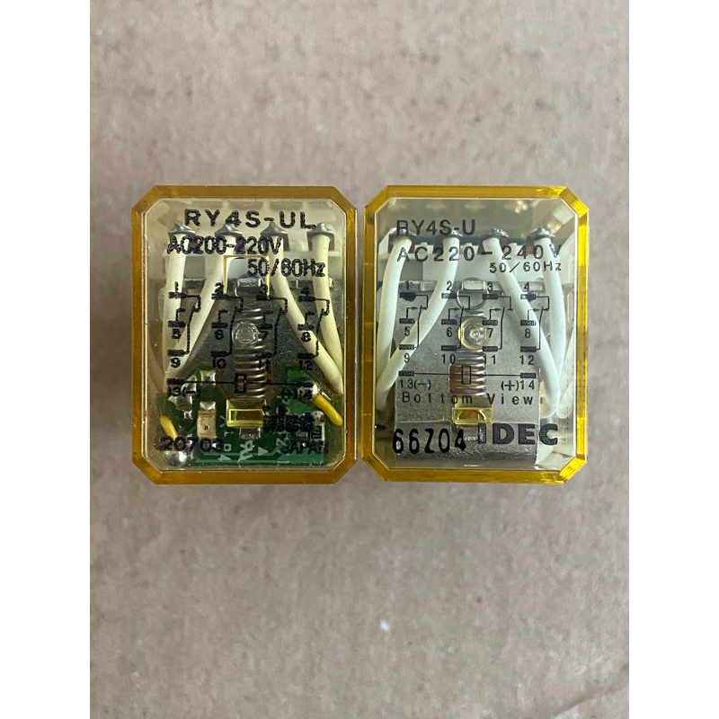 【原廠保固含稅】IDEC 和泉 IZUMI RY4S RY 系列 小型繼電器 扁平形端子 順極性指示燈型 附座 | 蝦皮購物
