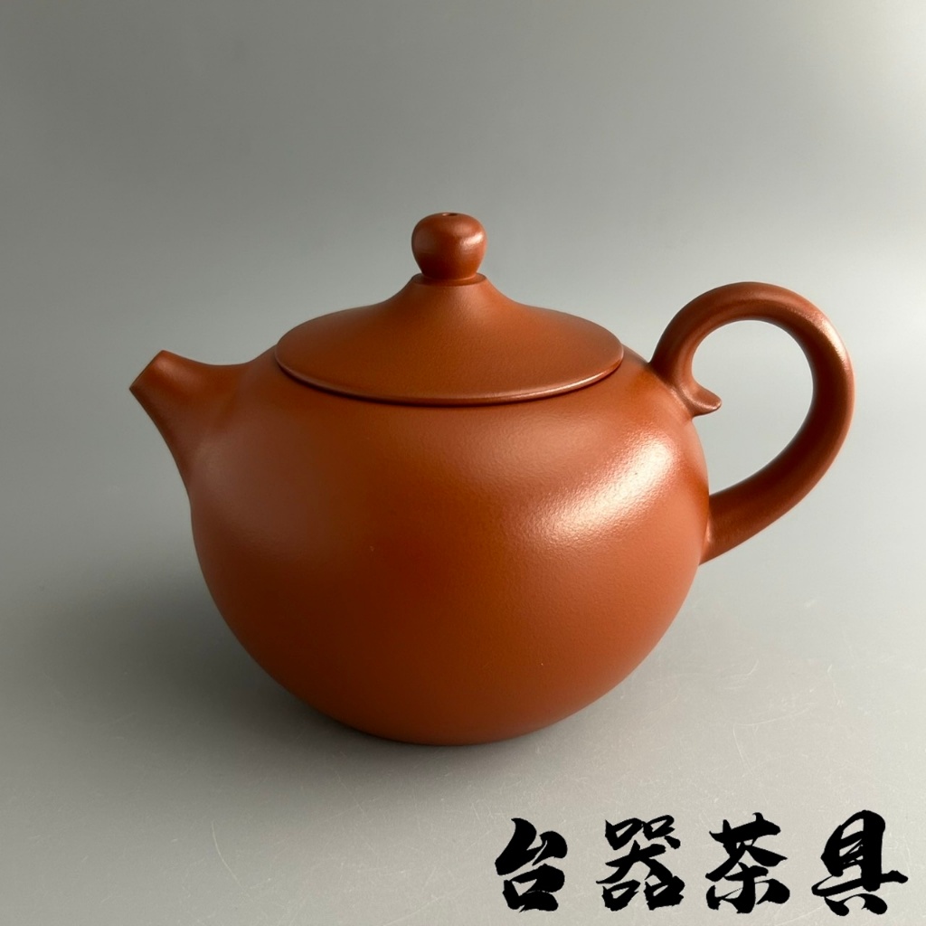 台器【台灣作家朱泥壺】馬超工藝師雅士壺手拉坏茶具朱泥泡茶壺手工茶壺