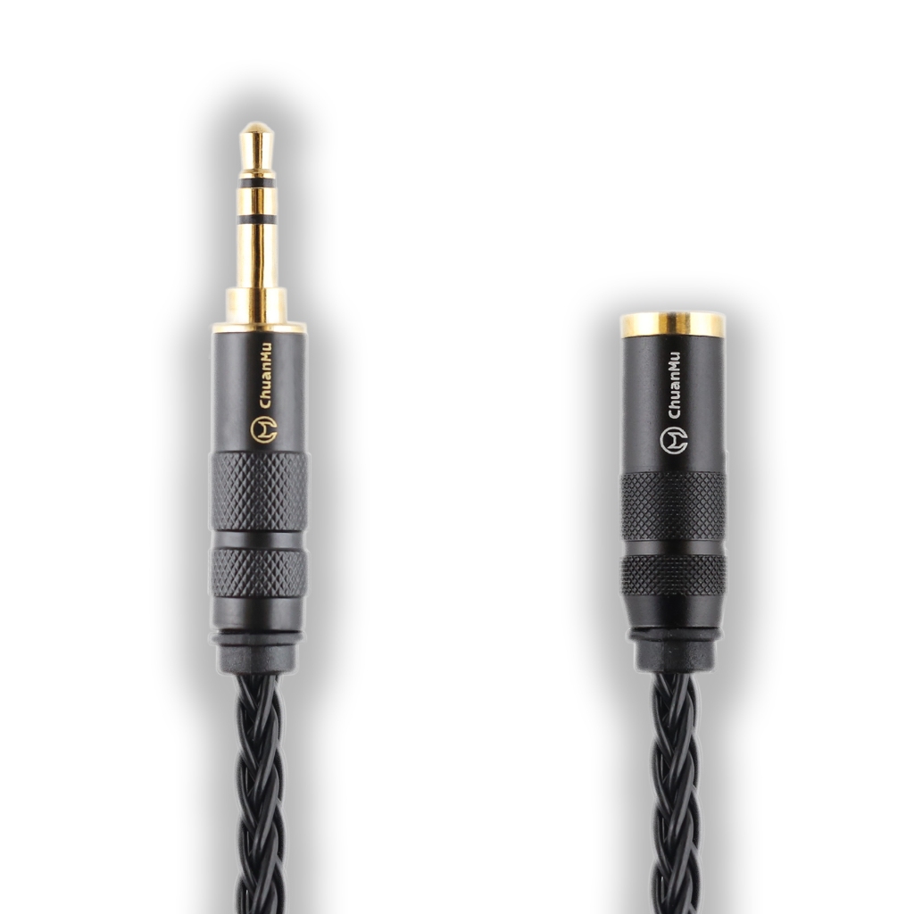 川木W181 發燒單晶銅鍍銀3.5mm 公對母3.5 電腦音響aux 6N 耳機