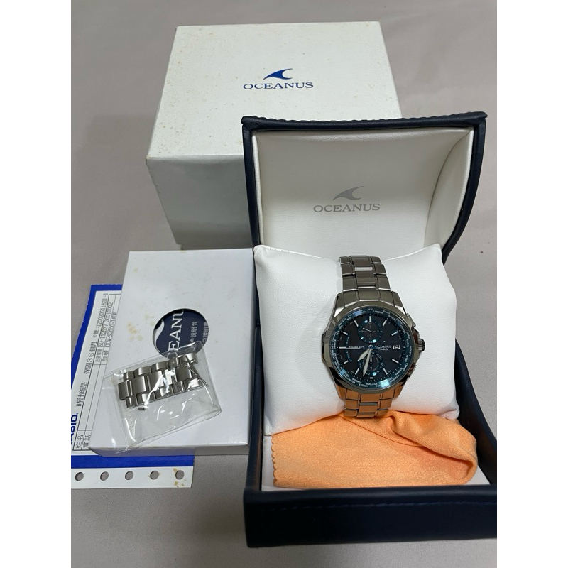 CASIO 卡西歐 OCEANUS 電波錶 海神 OCW-S2000-1ADF 鈦合金 電波對時 太陽能充電 | 蝦皮購物