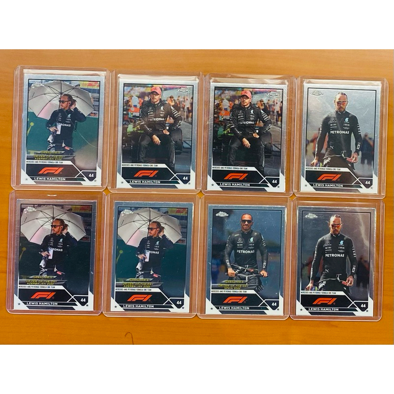 Lewis Hamilton Topps Chrome 共8張 F1 賽車卡 | 蝦皮購物