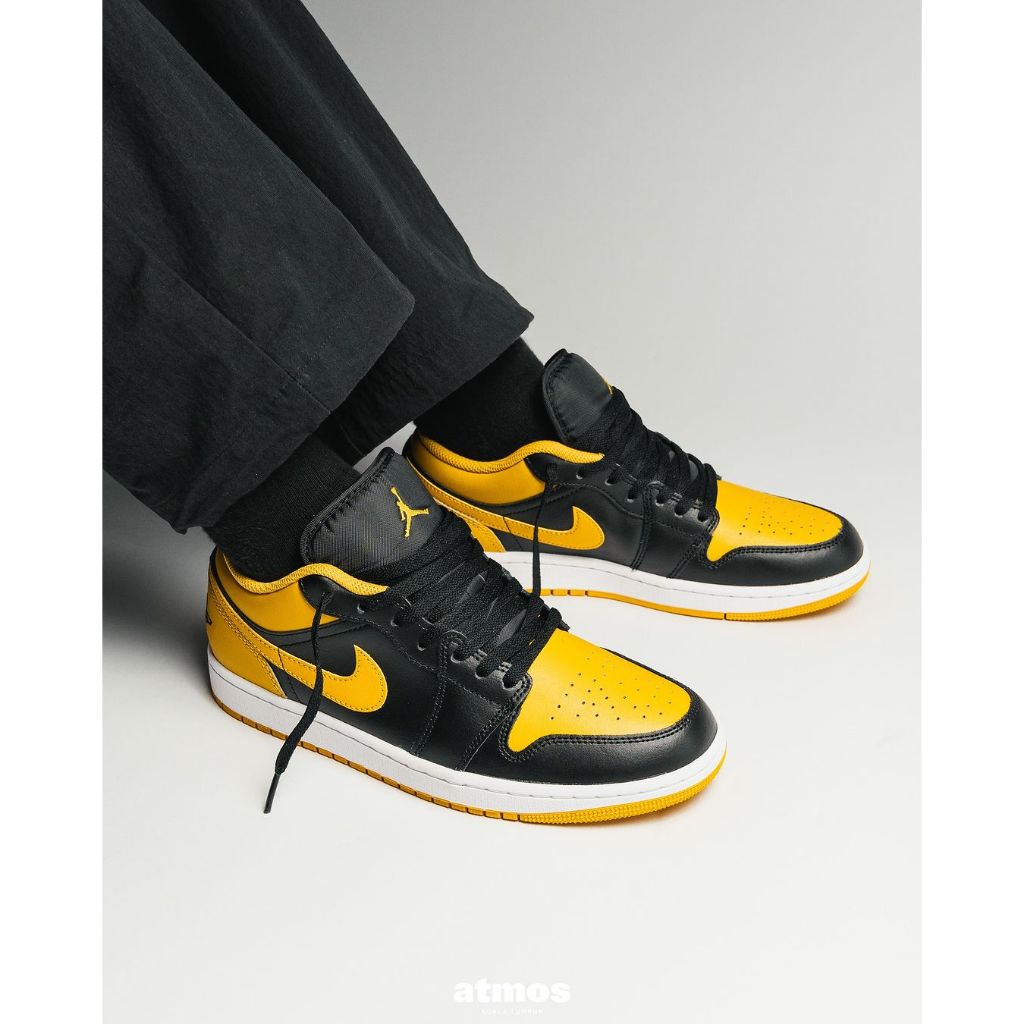 ☆CHIN代購☆ Nike Air Jordan 1 Low 黑黃 大黃蜂 553558-072 皮革 現貨 | 蝦皮購物