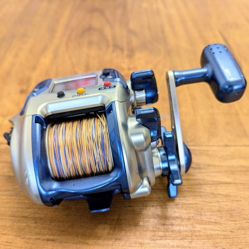 二手Shimano 1000h電動丸兩軸式電動捲線器無斷字功能正常近海小搞搞海