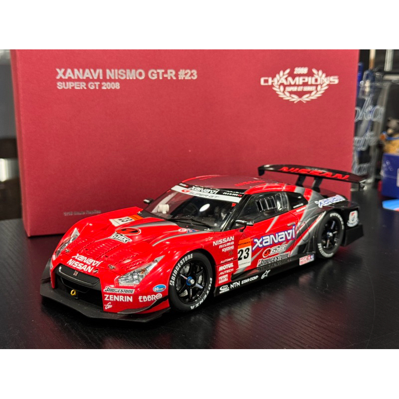 已售出 Autoart 1/18 Nissan R35 GT-R #23 Xanavi 2008 super GT 絕版 | 蝦皮購物