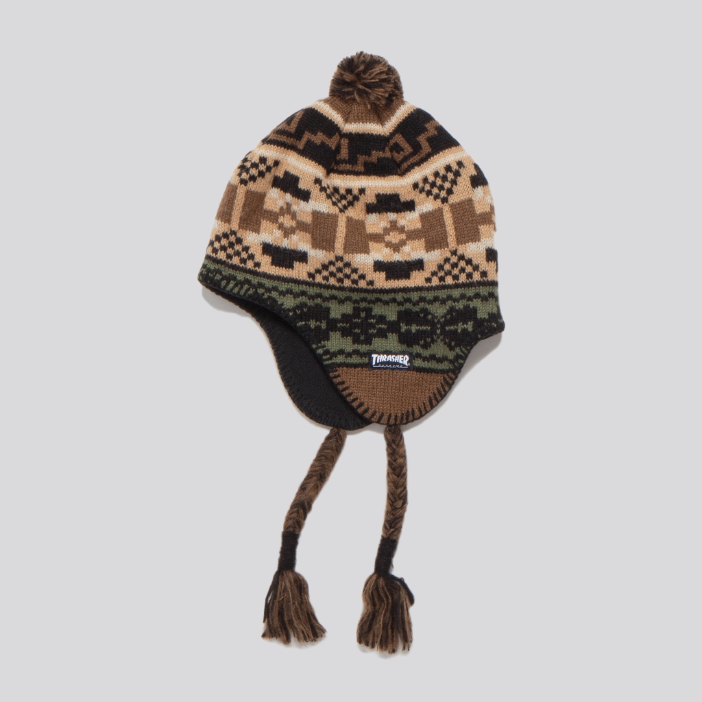 WEARCOME 】SUPREME x THRASHER ® EARFLAP BEANIE 現貨遮耳毛帽抓絨內裏| 蝦皮購物