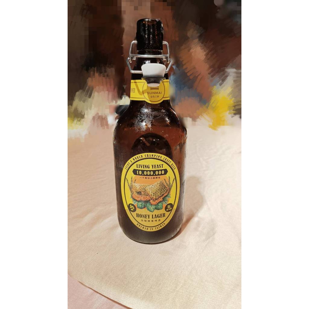 【銓芳家具】金色三麥 蜂蜜啤酒 1L 空酒瓶 1公升 玻璃瓶 酒瓶 空瓶 密封瓶 釀酒釀醋 容器 花瓶 收藏 酒店擺飾 | 蝦皮購物