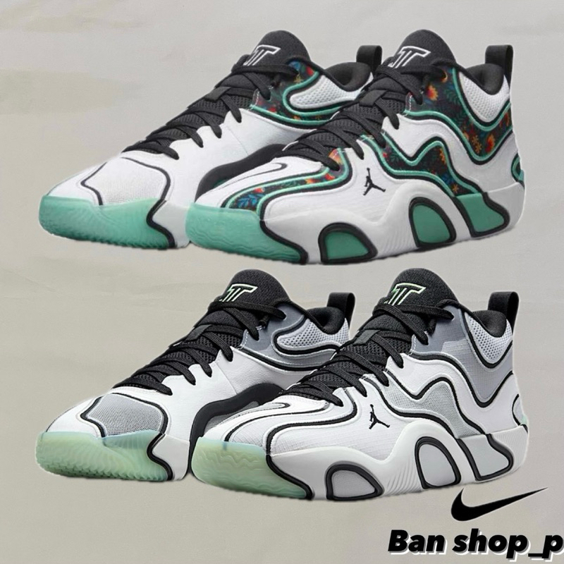 【Ban shop】NIKE JORDAN TATUM 3 PF 男生實戰籃球鞋 緩震 白黑綠 花紋FZ6601-103 | 蝦皮購物