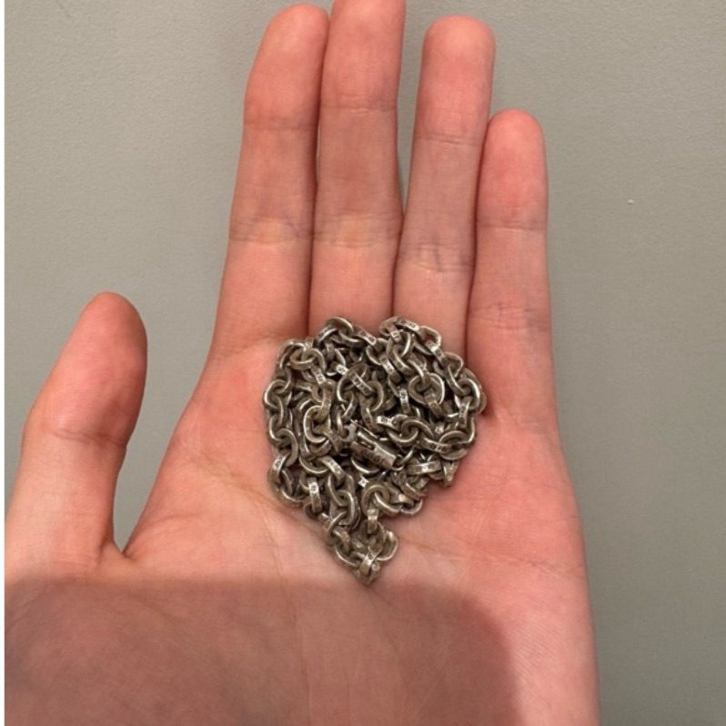 爆売り！ paper Hearts 【售出】Chrome chain 字母鍊 克羅心 24inch アクセサリー