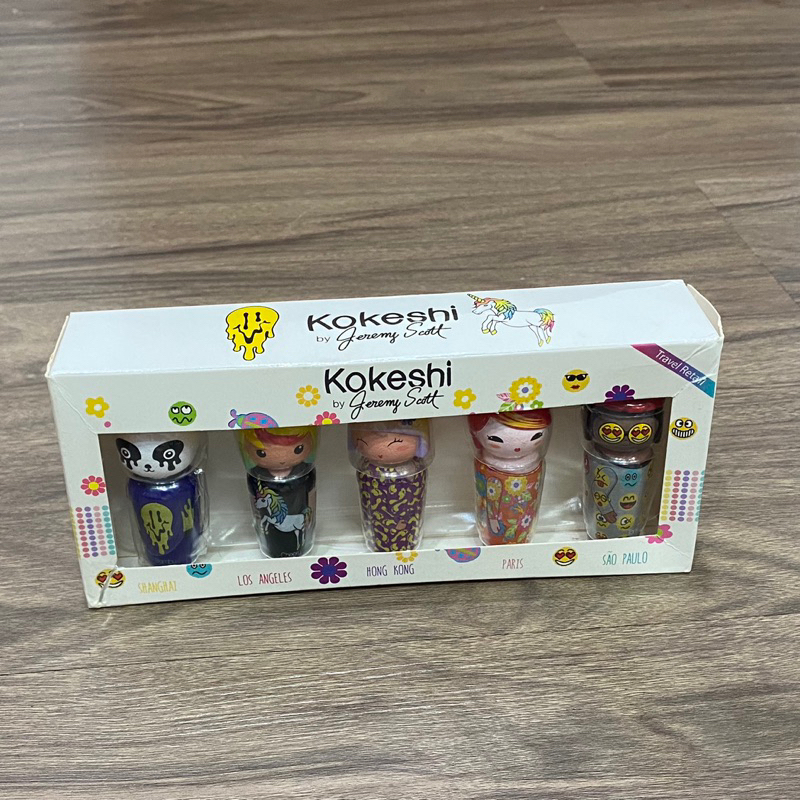 全新Kokeshi 娃娃香水禮品套裝組5ml (5瓶）Jeremy Scott 時裝設計師