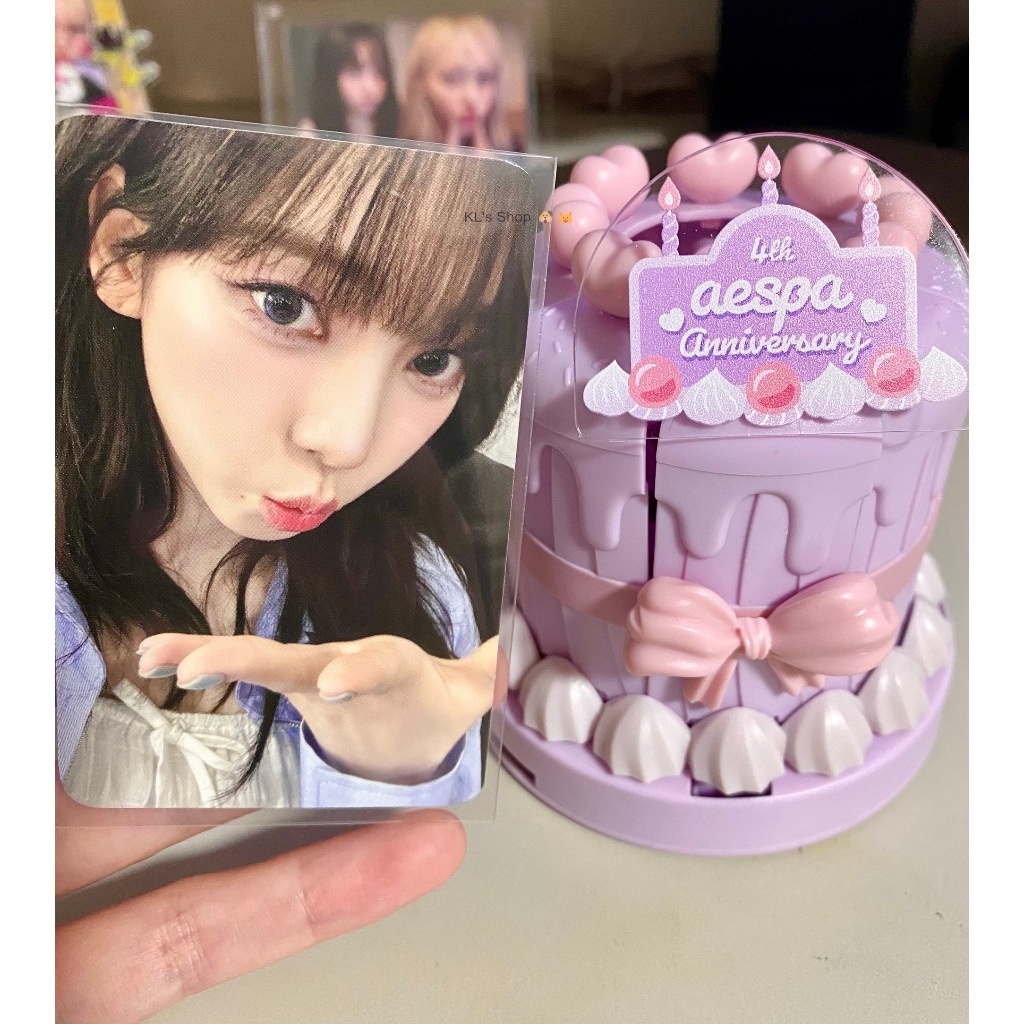 現貨aespa 4周年紀念官方周邊蛋糕4th Anniversary MD | 蝦皮購物