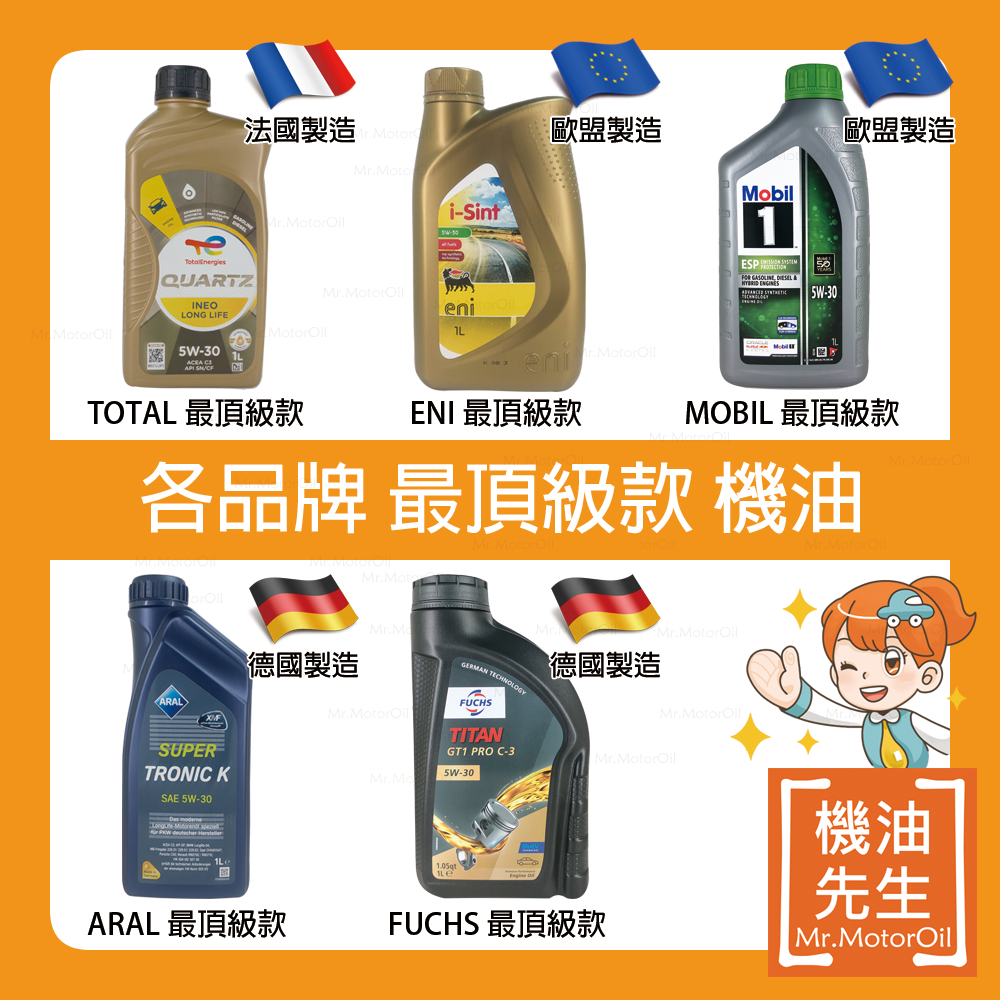 【機油先生】各品牌最頂級款機油 TOP 1 按等級選機油 | 蝦皮購物