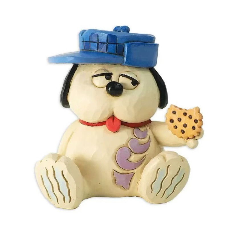 現貨peanuts olaf歐拉夫 奧拉夫snoopy史努比 enesco 雕塑 公仔 吃餅乾 塑像 擺飾 絕版 限量 | 蝦皮購物