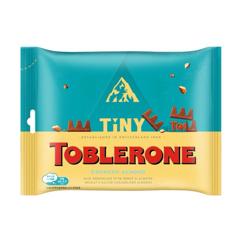[即期良品]Toblerone瑞士三角脆杏仁牛奶176g迷你牛奶巧克力（含蜂蜜、杏仁）200g / 迷你黑巧克力200g | 蝦皮購物