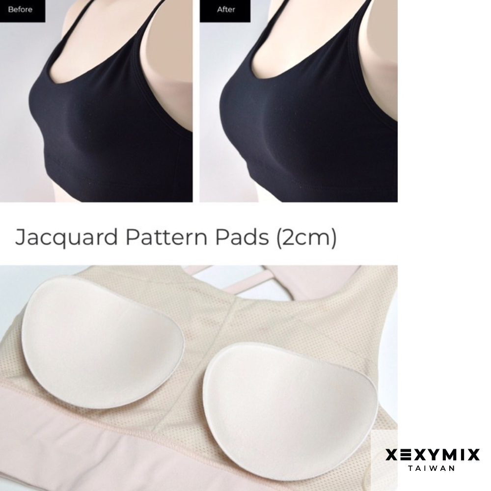 XEXYMIX 豐滿款2.5cm 無痕 胸墊 XED193E 透氣 快乾 速乾 排汗 運動 加厚胸墊 無痕胸墊 193E | 蝦皮購物